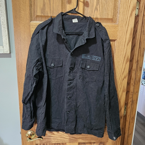 Bon Jovi Other - Black Men's Bon Jovi Button Down Shirt